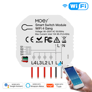 4-Gang-WLAN-Lichtschaltermodul Mini Hidden Type