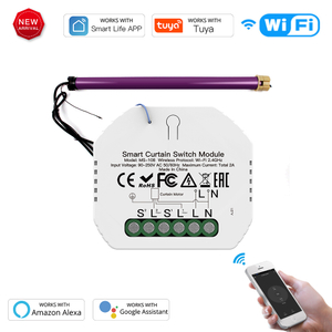 Smart WiFi 1-Gang-Vorhang-Jalousie-Schaltermodul für Rollladen