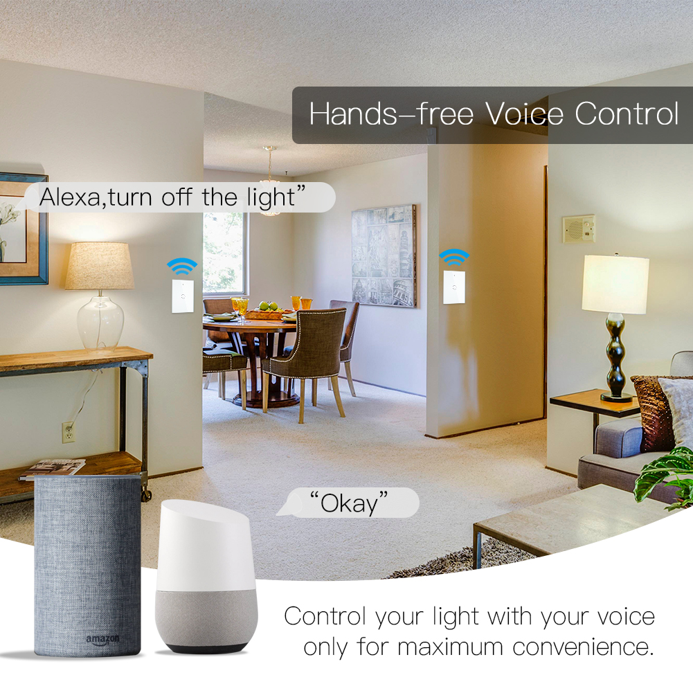 tuya WIFI RF intelligenter Lichtschalter kein Neutralleiter, 1 2 3 Gang